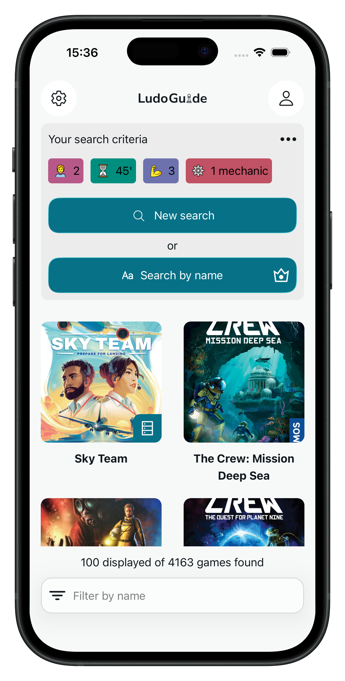 Game search